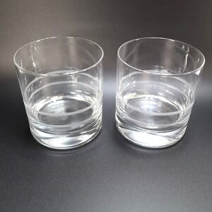 2 CRAFTSMAN FORTESSA SCHOTT ZWEISEL CRYSTAL DOUBLE OLD FASHIONED GLASSES Whiskey